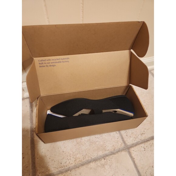 Rothy's "The Square Mary Jane" Flats in Black Size 10.5 - Picture 11 of 12